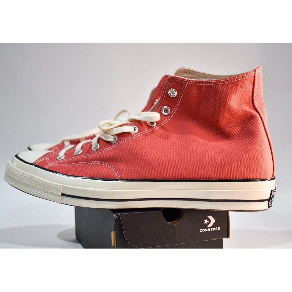 Converse Chuck 70 High Top Sneakers Terracotta Pink Canvas Egret Midsole M15/W17